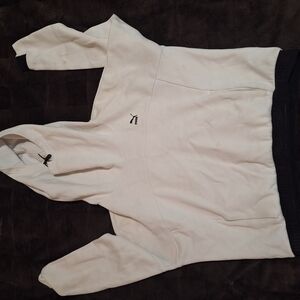 White Hoodie with Black Accents